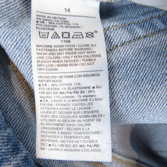 Old Navy Jeans Women's Size 14 High-Rise OG Straight Secret Smooth Pockets - Picture 5 of 6